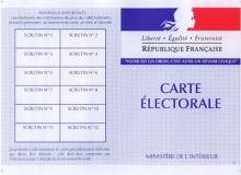 Inscription sur la liste électorale.