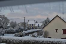 Rue de Chédeville en hiver