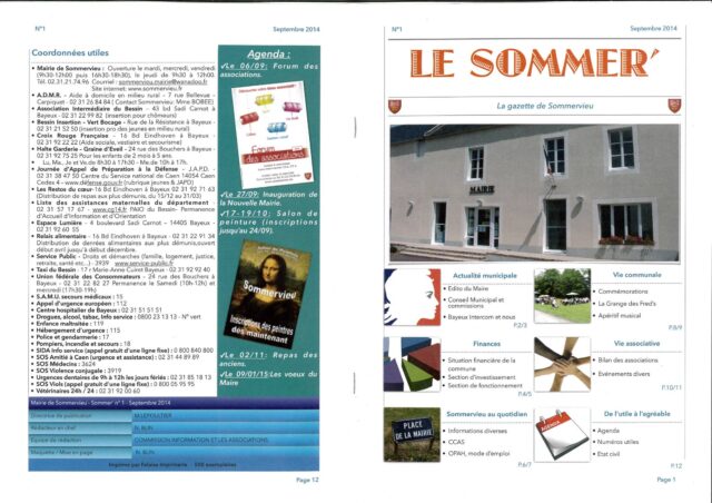 Le Sommer N°1 – Septembre 2014